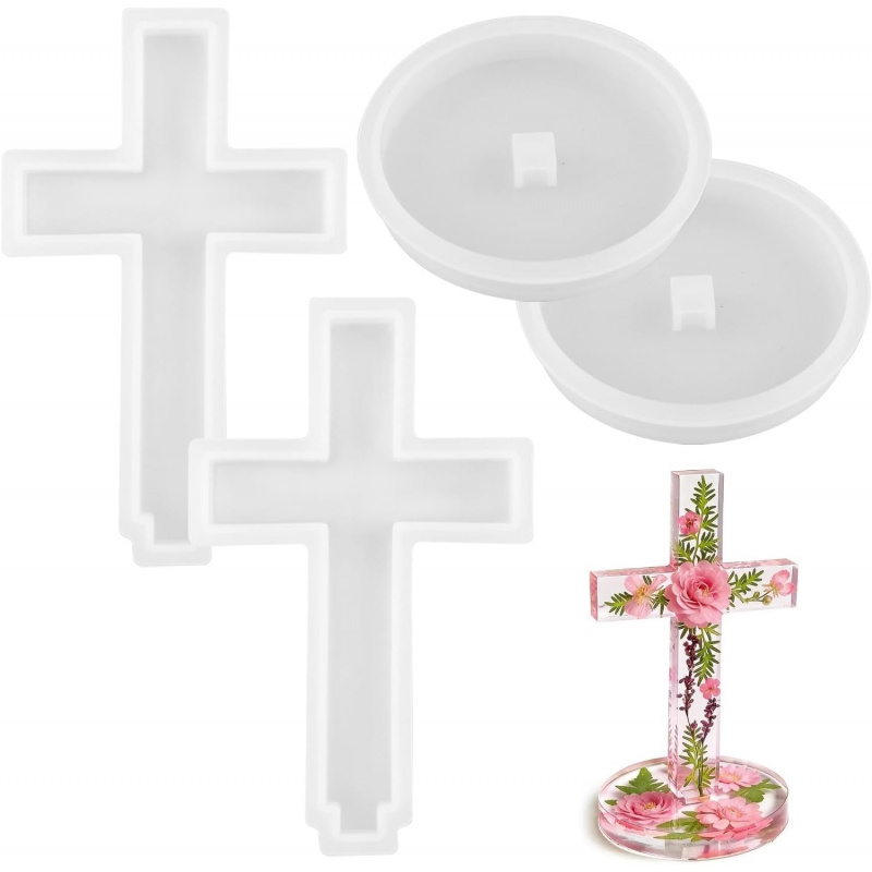 Candle Making Jars - Two silicone molds with a base