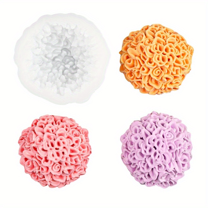 Candle Making Moulds - A marigold silicone mold diy chrysanthemum