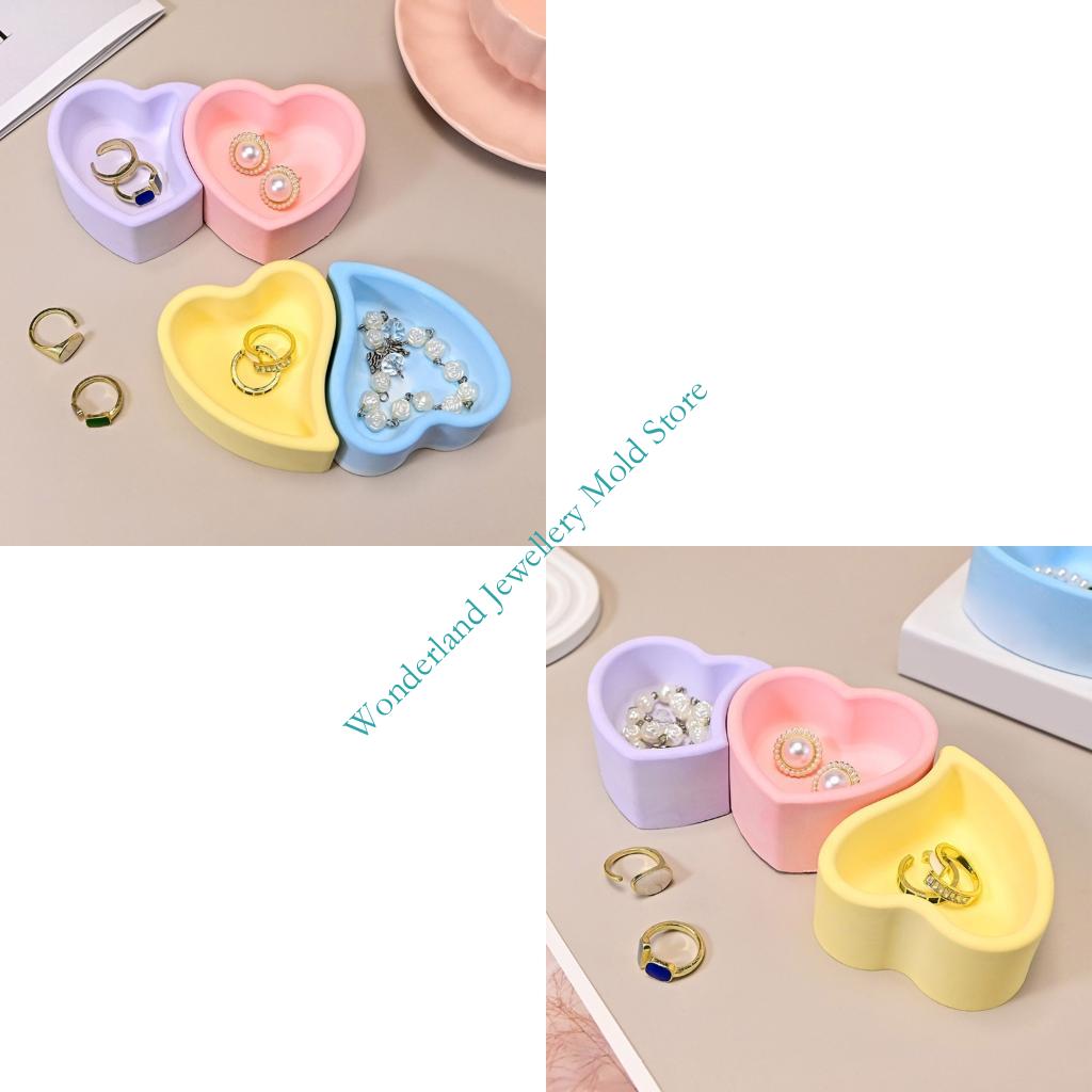 Candle Making Moulds - H7EB Heart Silicone Mould for Resin