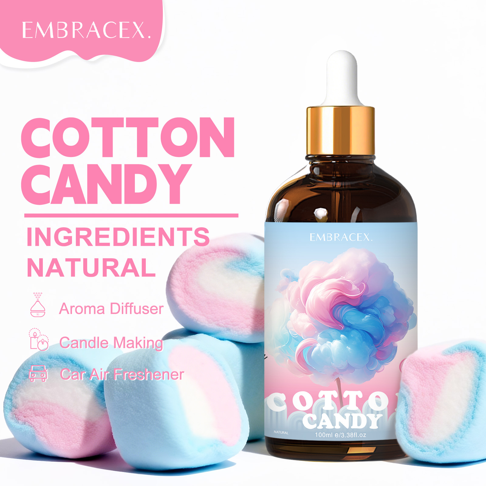 100ml Cotton Candy Fragrance O - Candle Making Supplies review and price