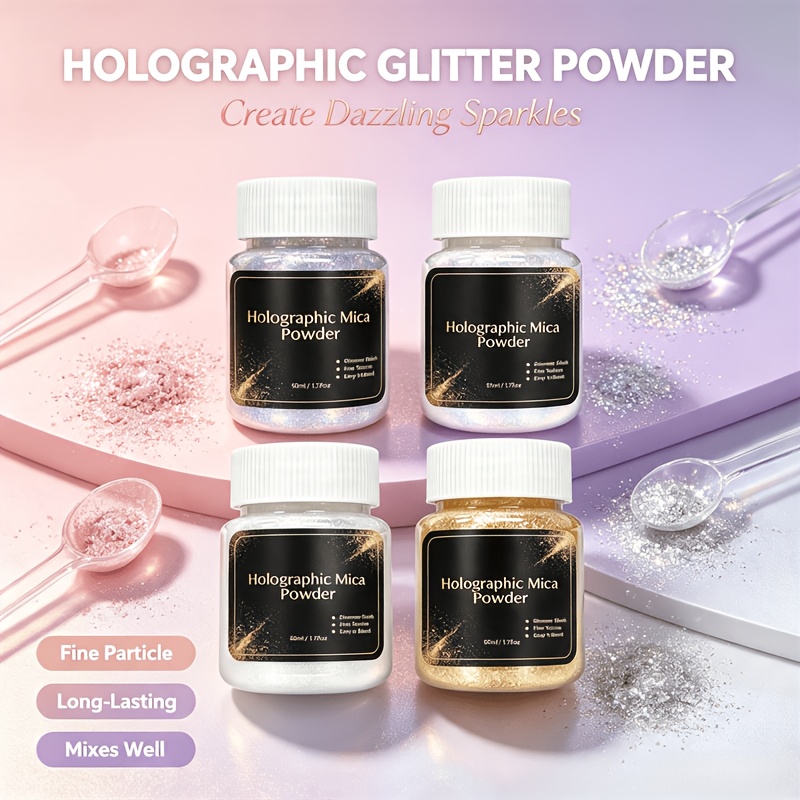 Mica Powder 4 Colors Holograph - Candle Making Supplies review and price