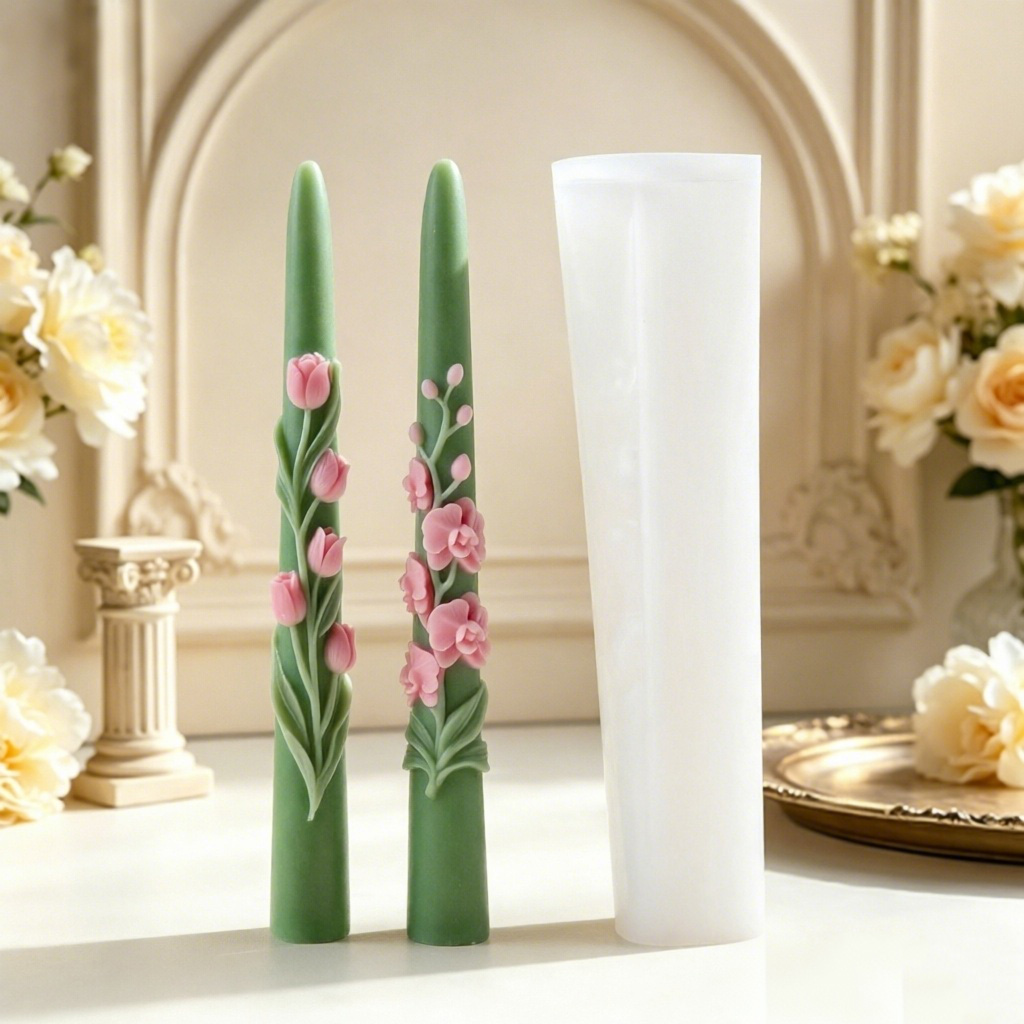 Long Pole Flower Taper Candle  - Candle Making Reno review and price