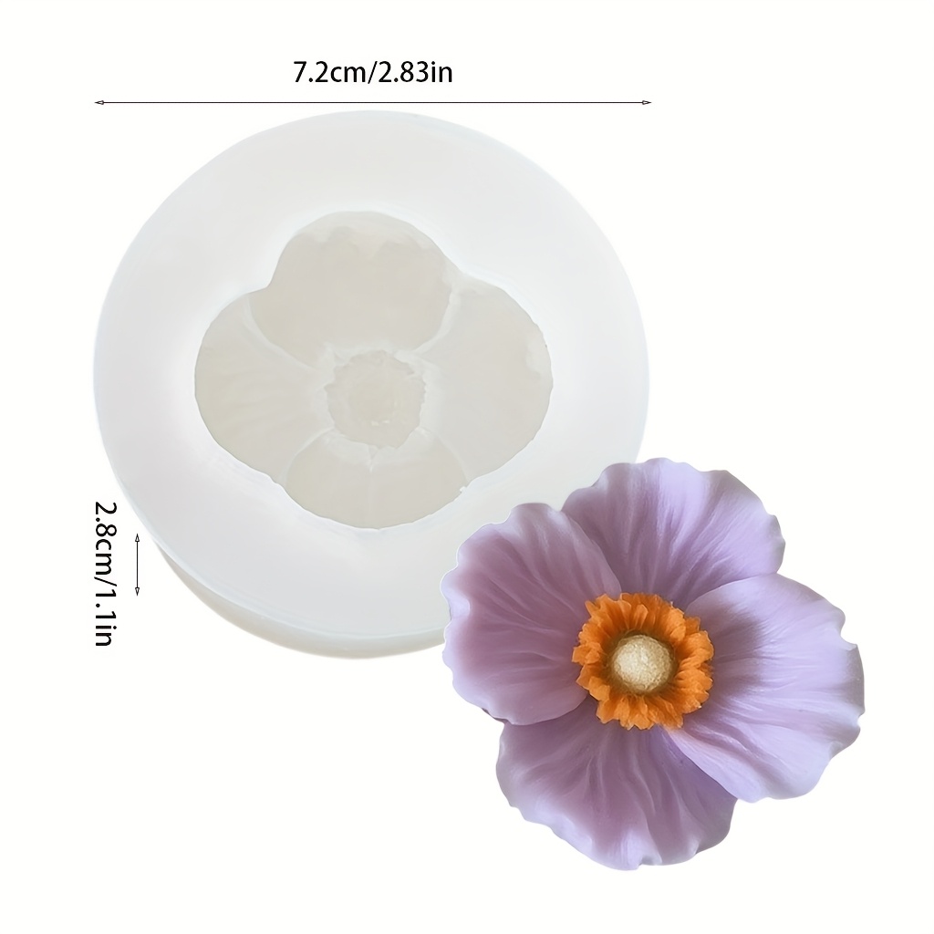 Flower Silicone Candle Mold, C - Candle Making Jars review and price