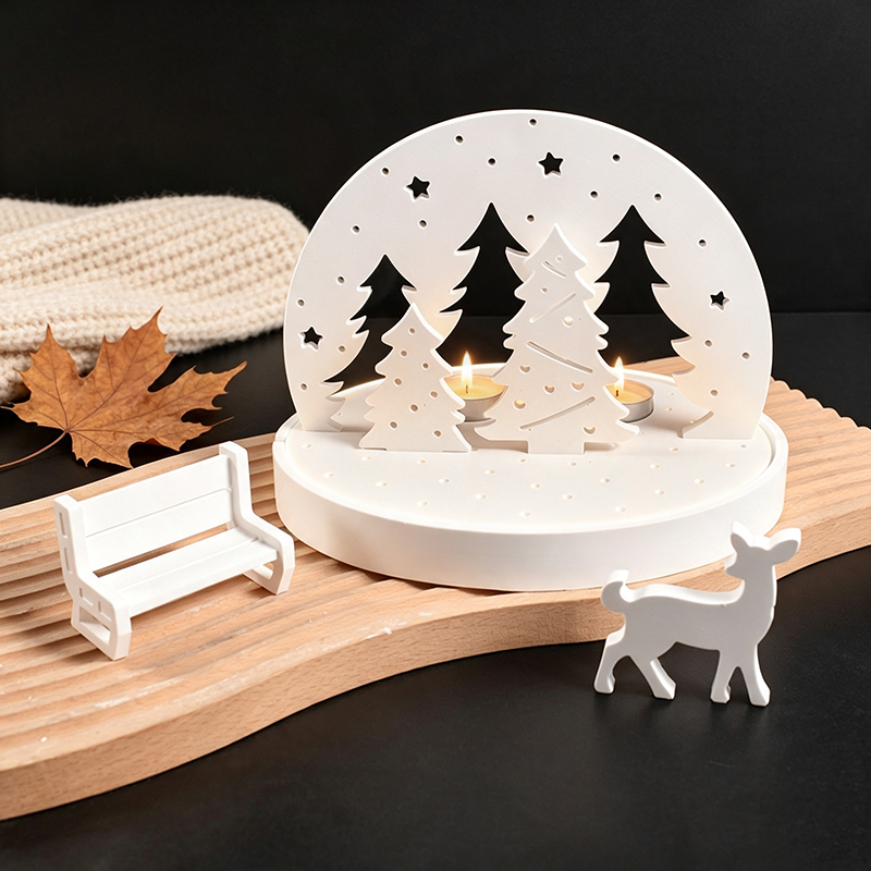 Christmas Elk Tealight Candle  - Candle Making Moulds review and price