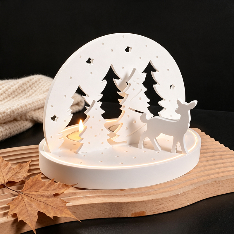 Christmas Elk Tealight Candle  - Candle Making Moulds review and price