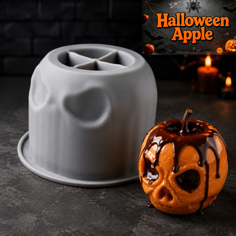 Halloween skull apple silicone - Candle Making Jars review and price