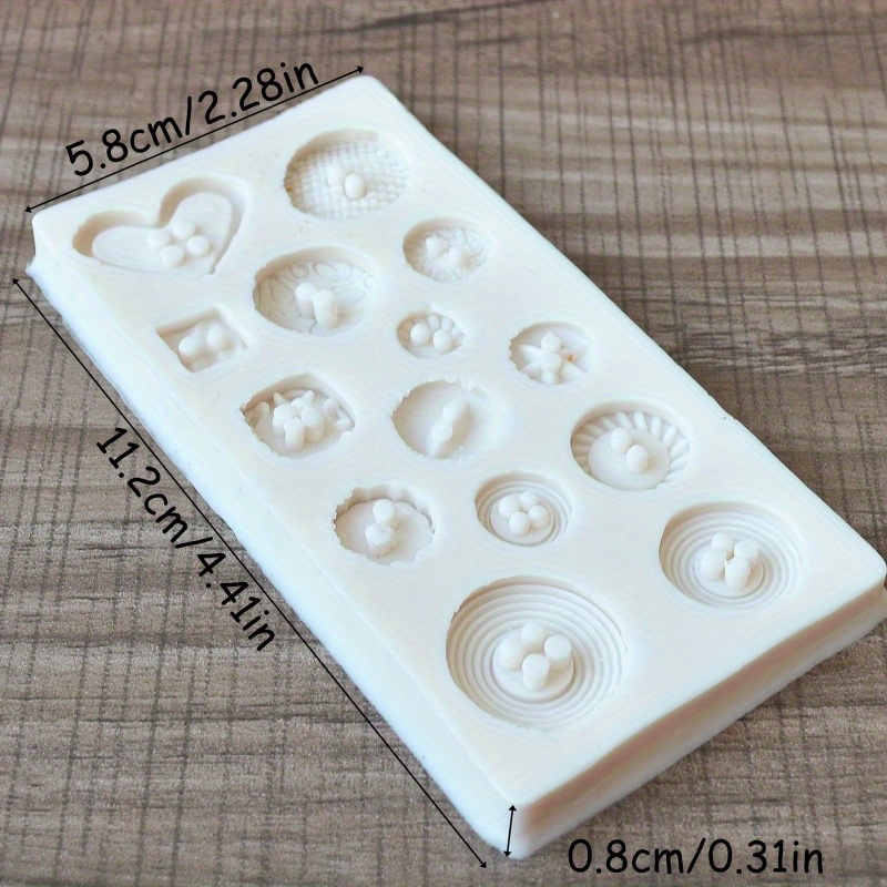 Buttons Shape Silicone Mold Si - Candle Making Supplies review and price