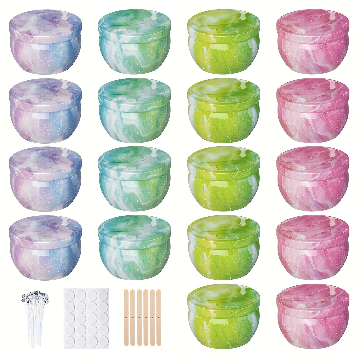 Starry sky patterned metal emp - Candle Making Jars review and price
