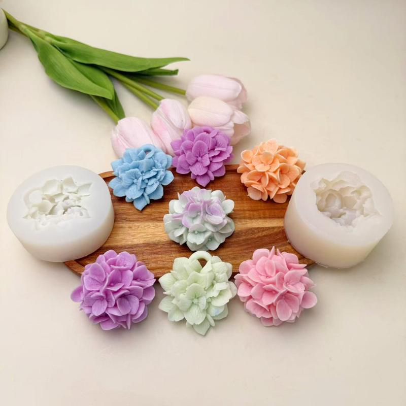 ●Hydrangea Flower Silicone Mol - Candle Making Moulds review and price