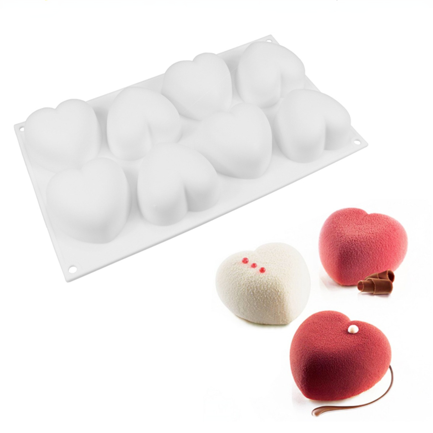 Love Heart Silicone Soap Mold  - Candle Making Equipment review and price