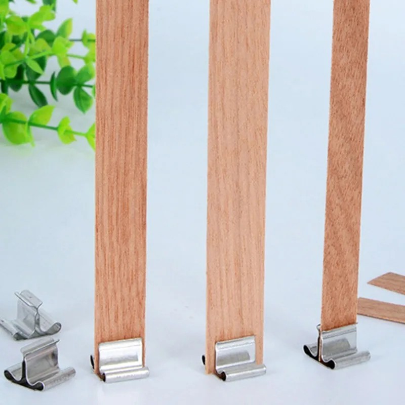 50/100 set wooden candle wicks - Candle Making Jars review and price