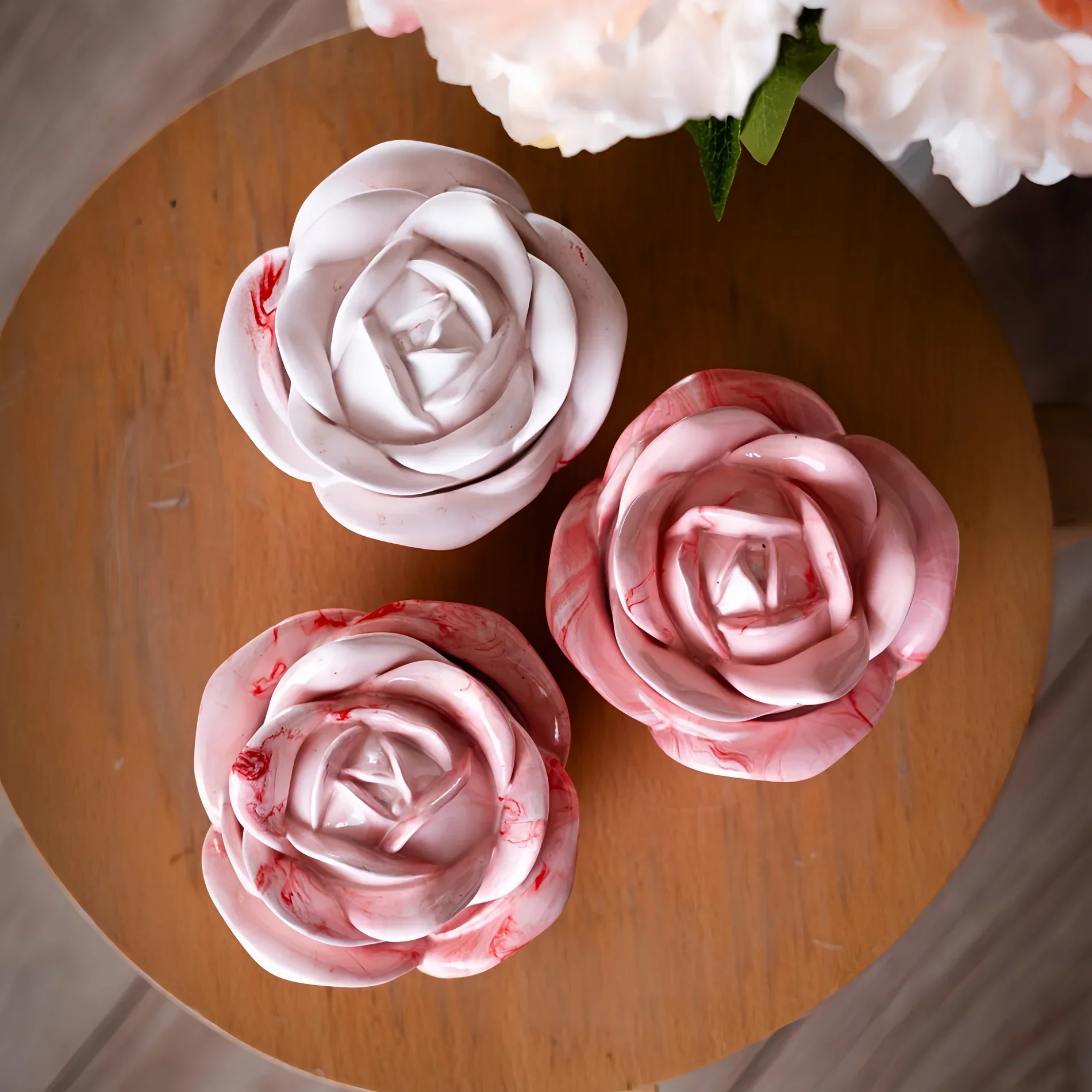 2-Piece Set Rose Shaped Silico - Candle Making Moulds review and price