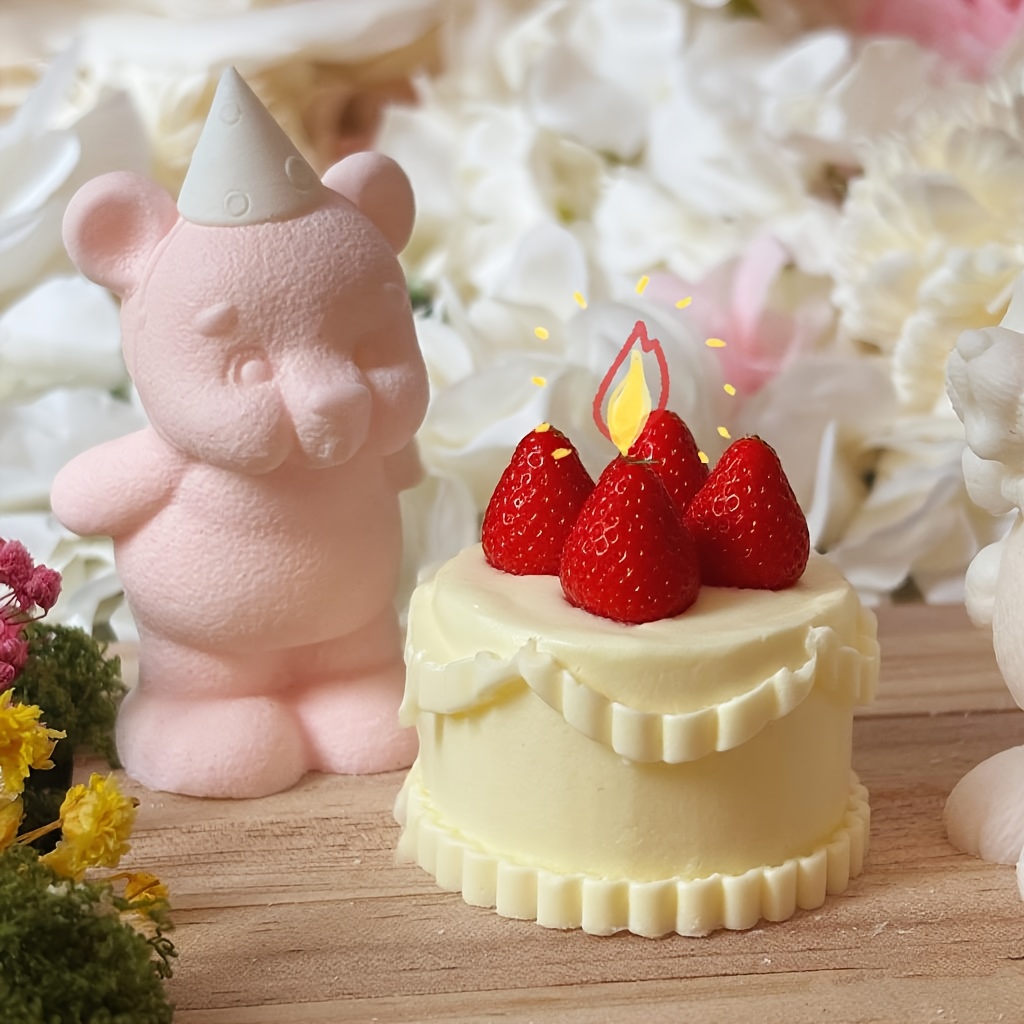 DNEJIU Cute Bear Silicone Mold - Candle Making Moulds review and price