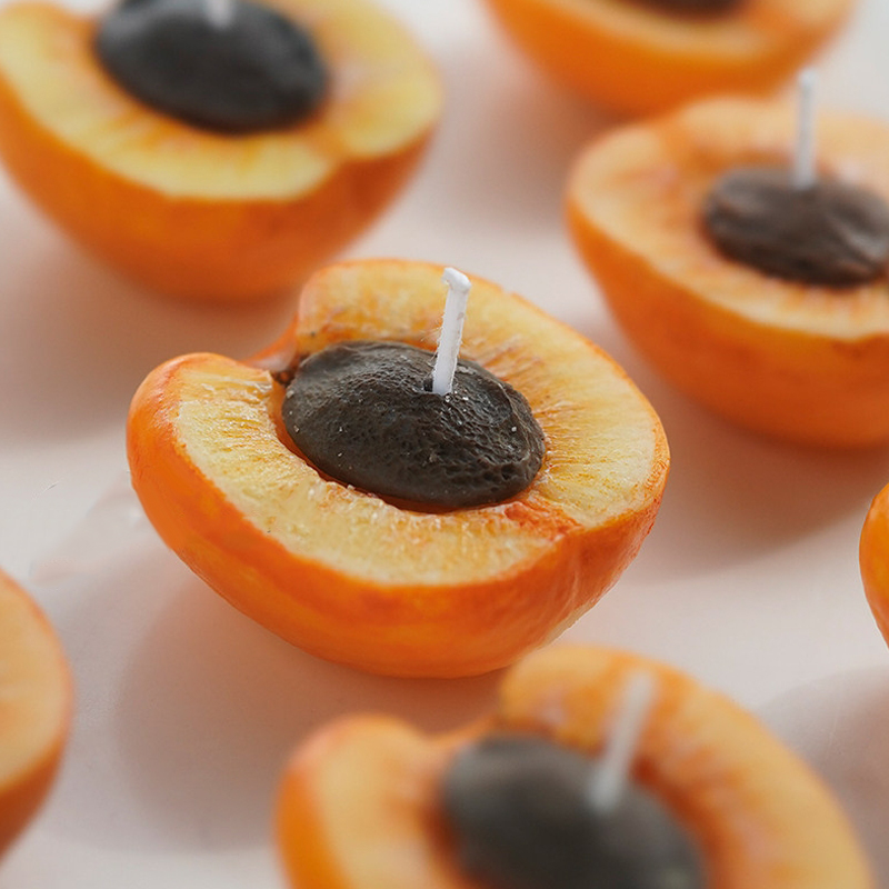 3D Apricot Fruit Candle Silico - Candle Making Supplies review and price