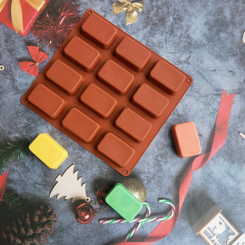 12 Cavity Square Silicone Soap - Candle Making Reno review and price