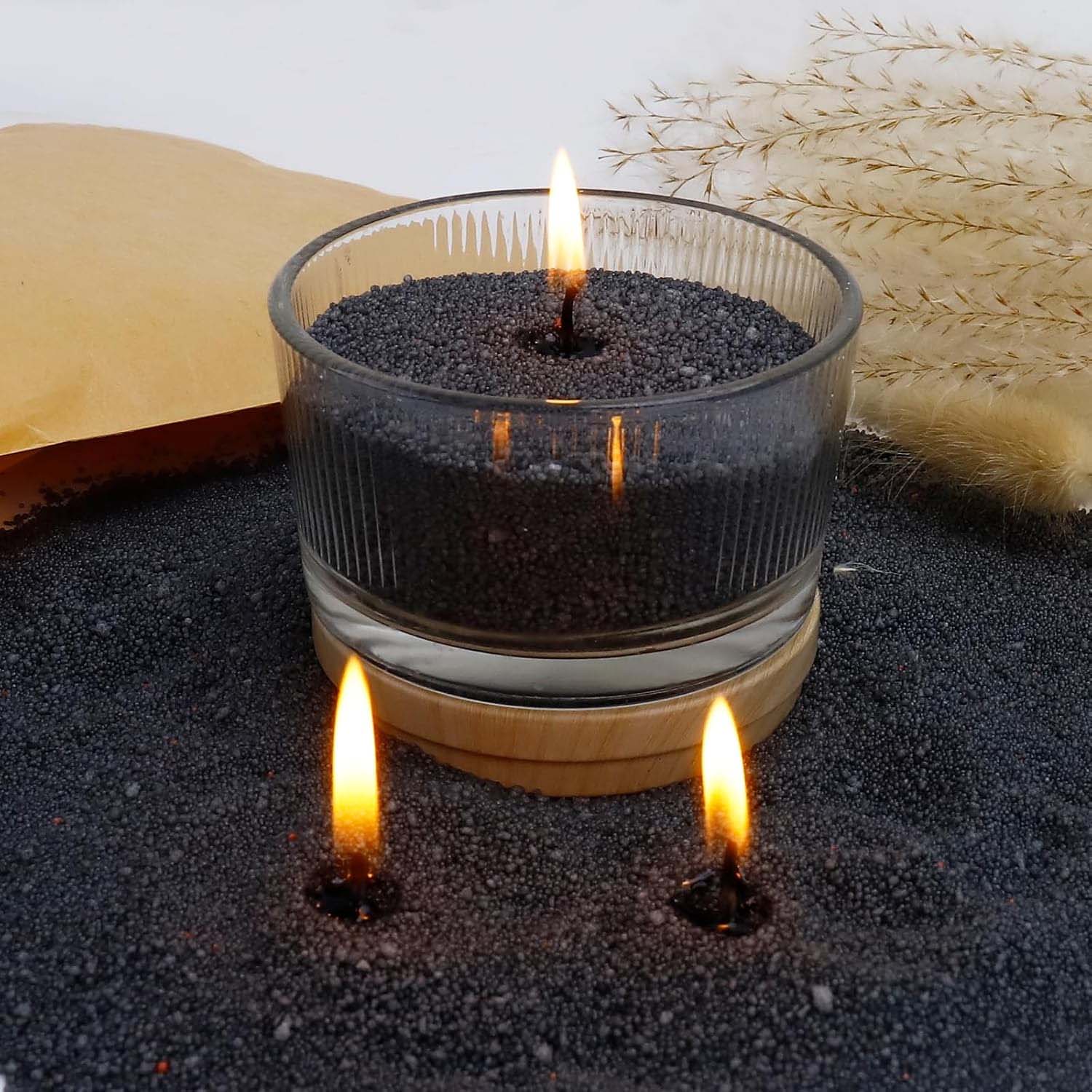 Black Candle Sand with Wick, 2 - Candle Making Reno review and price