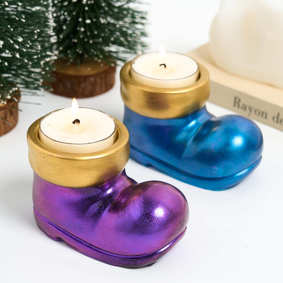 Christmas Boots Shoes Candle H - Candle Making Moulds review and price
