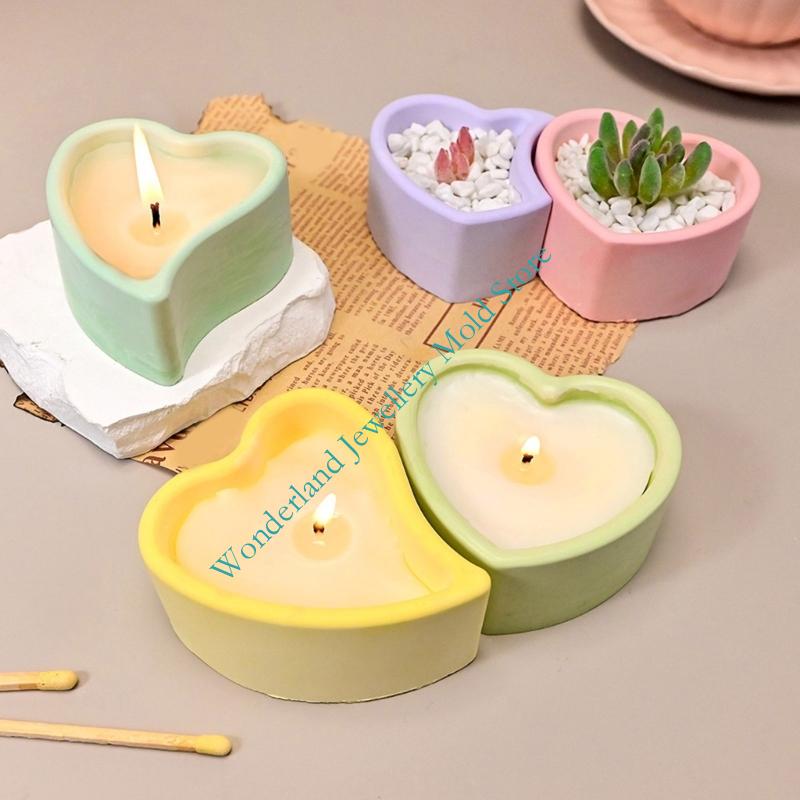 H7EB Heart Silicone Mould for  - Candle Making Moulds review and price
