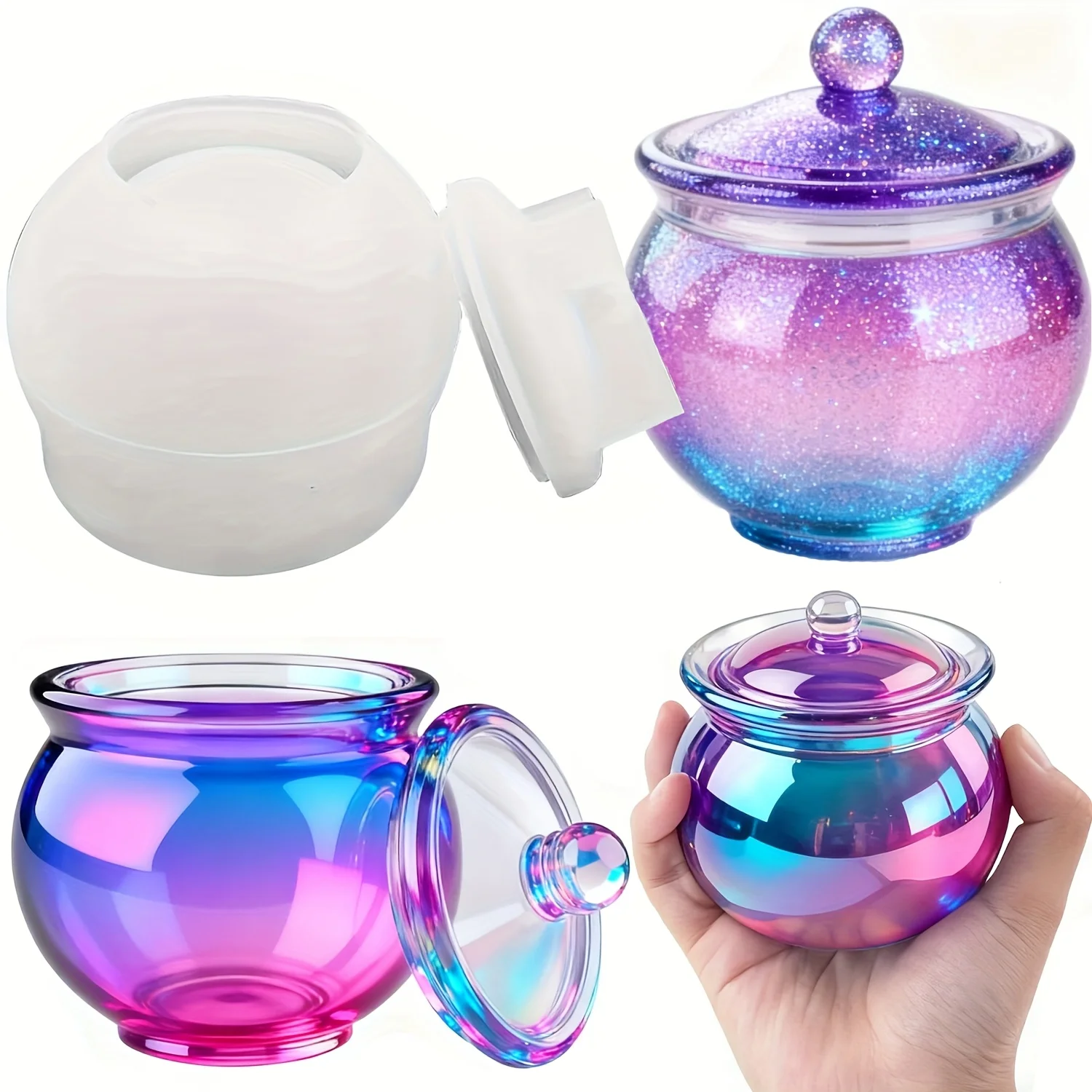 1 set of round resin can molds - Candle Making Moulds review and price